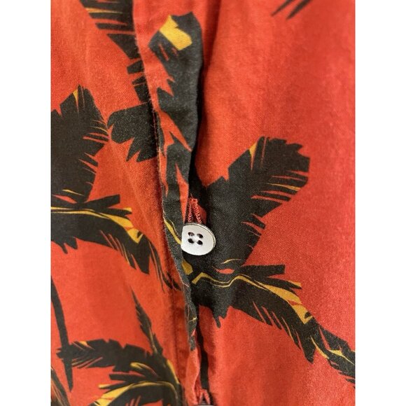 Rodd  And Gunn Dress Shirt Mens Medium Red Floral Sports Fit Hawaiian Button Up - Picture 4 of 7